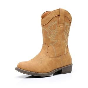 Blikcon Kids Cowboy Boots Girls Mid Calf Western Cowgirl Boots Side Zipper (Toddler/Little Kid/Big Kid)13