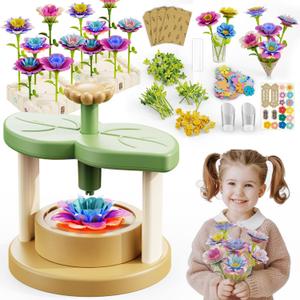 Flower Bouquets Toys,DIY Craft Kits Toys for Girls-Flowers Market Toy,Build Your Flower Bouquet,Arts & Crafts for 4+ Year Teen Girl, Educational Activity Preschool,Christmas Stocking Stuffers Gifts