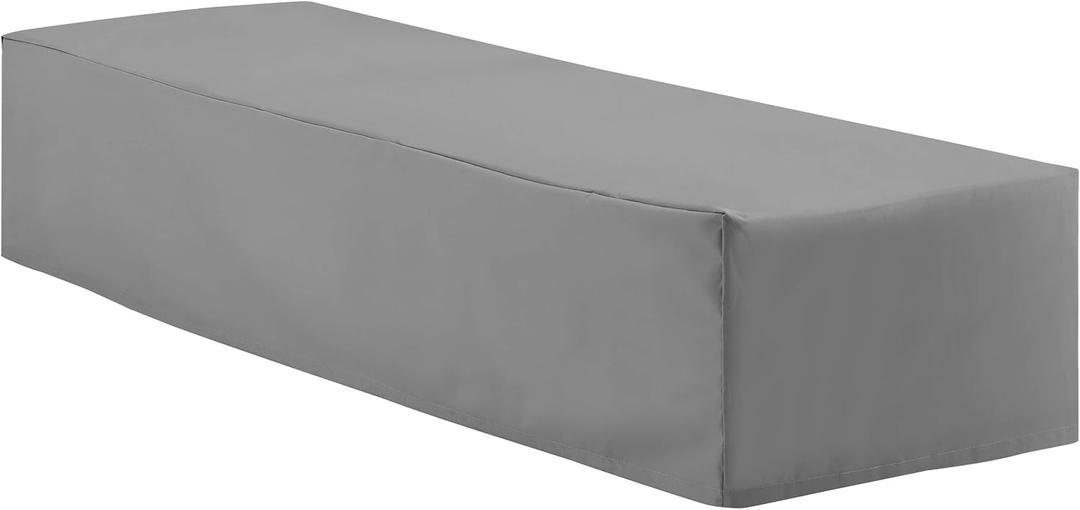 Crosley Furniture Patio Furniture Covers, Waterproof Outdoor Chaise Lounge Cover for Backyard, Grey 