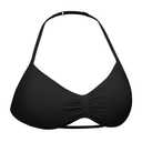 VOYJOY Impact Strappy Sports Bra Adjustable Padded Workout Gym Yoga Bra Crop Top for Women Black Large
