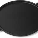 Cast Iron Pizza Pan - 14-Inch Pre-Seasoned Baking Pan for Oven, Stovetop, Grill, or Campfires-Heavy Duty