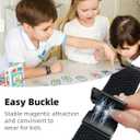 OWKEY Braided Solo Loop Compatible with Kids Apple Watch Band, Stretchy Breathable Strap with Easy Buckle for iWatch Series 9 8 7 6 5 4 3 SE SE2 SE3 Girls Boys Small Wrists