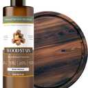 Wood Stain - Stain for Wood - Natural Stain for Furniture - Water Based | Fast Drying, Low Odor - Outdoor & Indoor Paint for Paneling, Cabinets and More - 6.7oz (Black/Walnut)
