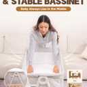 Baby Bassinet Bedside Sleeper - More Safer Height Adjustable Bassinet with Crib Sheet, Easy to Clean, Stable Bedside Crib with Wheels, Carry Bag and Comfy Mattress, Grey, 
Product Dimensions	35"L x 20.5"W x 22.63"H
