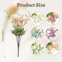 Avxdbr 6Pcs Artificial Flowers Artificial Daisy Flower Colorful Mixed Bundles Faux Wildflower Plants Long Stem Flowers for Home Indoor Outside Garden Vase Decor