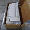 VASAGLE LIRY Collection - Buffet Cabinet, Coffee Bar Cabinet with 2 Drawers, Adjustable Shelves, Sideboard Storage with Cable Holes, Drawer Dividers, Rustic White and Honey Brown UBBK381W01