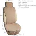 Suninbox Car Seat Covers Universal Car Seat Covers Pads Mat,Buckwheat Hull Bottom Seat Covers for Cars,Cooling Seat Covers Breathable Comfortable Ventilated (Beige Front Seat)