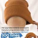 FURTALK Beanie for Men Women Cuffed Thick Knitted Unisex Winter Hat Beanies Skull Cap (Brown)