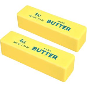 Slow Rebound Cute Butter Squeeze Stress Balls, 2026 New Realistic Soft Butter Stick ,Slow Rising Portable Squishy for Anxiety and Stress Relief, for Adults (2pcs)