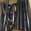 Simple Houseware 5-Bike Floor Storage Rack - Adjustable Bicycle Parking Stand & Garage Organizer for Road and Kids Bikes, Black