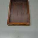 LakdiBaaz Premium Wooden Serving Tray Small, Large & Extra-Large | High Gloss, Waterproof & Lightweight Decorative Tray for Dining, Coffee & Home Use (Teak, Small)