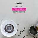 Hario V60 Ceramic Coffee Dripper Pour Over Cone Coffee Maker Size 2, White