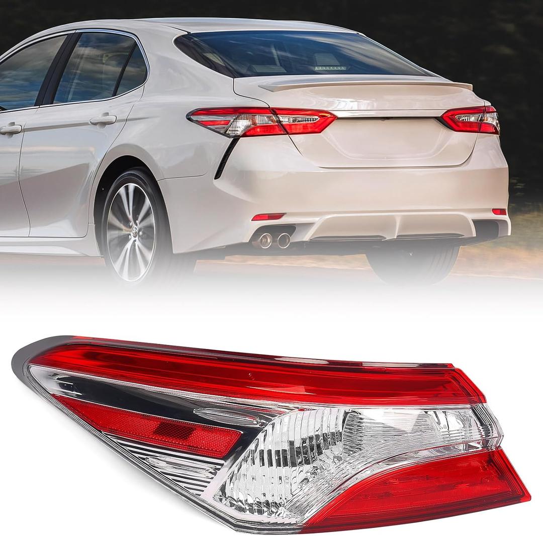 Huray Tail Light Assembly for Toyota Camry 2018-2020 LE L SE Tail Lamp Replacement 81560-06720 Driver Side (Left)