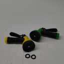 Garden Hose Nozzle Sprayer: 2 Pack 10 Watering Patterns Water Hose Spray Nozzles for Garden Hose Heavy Duty Hose Head Hose Attachment for Garden Hose YellowGreen