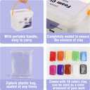 SELEAD Foam Clay White 500g - Moldable Air Dry Ultra-Light Modeling Clays for Adult Cosplay, Sculpting, Arts & Crafts - with 80g Colored Clay