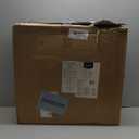 Amazon Basics Office Computer Task Desk Chair with Padded Armrests, Mid-Back, Adjustable, 360 Swivel, Rolling, 275 Pound Capacity, 24.2"D x 24"W x 34.8"H, Black Faux Leather