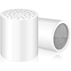FEELSO 2 Pack 15 Stages Replacement Filters for Hard Water Remove Chlorine and Harmful Substances