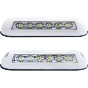 RV Black 12V Led Light 2 Set Porch Awning Lights Black 30 LED Exterior High Light-Output Low Ampere Draw for Trucks Motorhome Caravan Camper Trailer