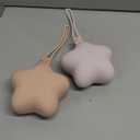 Moonkie Silicone Pacifier Holder Case, Cute Portable Pacifier Storage Case, 2 Pack (Blush/Soft Lilac)
