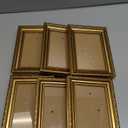 eletecpro 4x6 Picture Frames Set of 6, Vintage Gold Photo Frames with Glass, Displays 3.5x5 Photo with Mat or 4x6 without Mat for Tabletop or Wall Decor, Gold