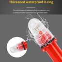 Boat Flares Coast Guard Approved Marine, Intelligent Marine Flares, 0.6W Red Visual Distress Signals for Boats, Emergency Flares Boat with Thick O Rings for Fishing