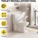 Toilet Installation Aid, closestool Installation Jack, Easy Moving and Repairing of Installation Aid, Portable Positioning Mobile Foldable Toilet Dolly Lift, Easy Alignment of Seals Lift Tool (Silver)