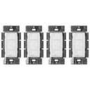 Lutron Caseta Smart Lighting Original Dimmer Switch, for Light Bulbs, Works w/ Alexa, Apple Homekit, Google Home (Hub Required), No Neutral Required, 150W 3-Way, PD-6WCL-WH-4, White, 4 Pack