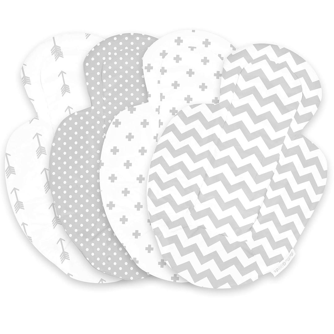 Infant Insert Compatible with 4Moms Mamaroo & Rockaroo  Car Seat Insert 2 Pack  Reversible Infant Car Seat Insert  Soft Plush Minky Car Seat Head Support Insert