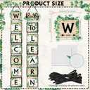 2 x Blulu Eucalyptus Welcome Back to School Banner, 14 Pcs Ready to Learn Classroom Door Decorations, First Day of School Bulletin Board Signs for Teachers, Kindergarten Elementary