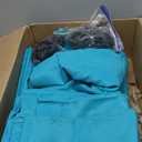 Gazebo Universal Replacement Privacy Curtain,12'20' Gazebo Outdoor Waterproof Curtains, 4-Panels Sidewall Curtains with Double Zipper for Patio Canopy, Garden and Backyard (Curtain Only) (Lake Blue)