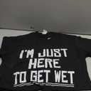 I'm Just Here To Get Wet Canoeing Cute Joke Novelty T-Shirt L