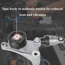 Drive Belt Tensioner Pulley and Serpentine Belt Component Kit 38216+7PK1940 Compatible with 2004-2006 Toyota Camry Solara 2005-2006 Scion tC 2.4L Drive Belt Tensioner Assembly Replace OE#16620-28090