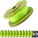 A ANLEOLIFE .080in Twisted Line Spool #AC80RL3 for RYOBI Cordless Auto-Feed String Trimmers 18v 24v and 40,11ft-Long (12 Spools & 2 Cap)