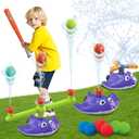 Water Sprinkler Baseball Toy for Kids Yard Outdoor Play,Summer Water Game with 360 Roating Spray Sprinkler Toy for Summer Outside Backyard Fun Garden Lawn Toddlers for Boys Girls Dogs Pets