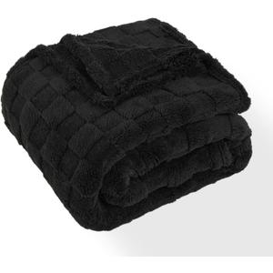 Throw Fleece Blanket for Couch - Super Soft Cozy Throw Blankets for Women,3D Checkered Striped Lightweight Blanket for Girls,All Seasons Flannel BlanketBed Home Decor44x60 Inches