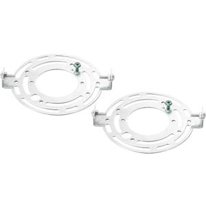 PATIKIL 125mm (4.92"") Universal Light Fixture Mounting Bracket Kit, 2set Light Crossbar Round Ceiling Plate for Wall Light, Close to Ceiling Light, Chandelier, Silver