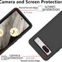 for Google Pixel 8A Case, Soft TPU Hard PC Heavy Duty Protective Case Shockproof Dustproof 3 in 1 Phone Cover for Google Pixel 8A Black