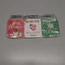 3PCS Reversible Thanksgiving Decor & Christmas Decorations Wooden Mason Jar, Winter & Fall Decorations for Home, Table, Fireplace Mantel, Shelf, Office Desk, Xmas Holiday Decorations