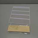 Earring Holder Organizer, 7-Tier Jewelry Organizer Display with Wood Basic stand, Metal Jewelry Tower Stand with 84 Holes, Necklace Storage Tray for Ring,Earrings,Ear Stud,Bracelets White