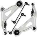 4PC Front Lower Control Arm Compatible with Infiniti JX35 2013, for QX60 14-19, for Nissan Pathfinder 13-19 2013 2014 2015 2016 2017 2018 2018 Stabilizer Sway Bar End Link OE# K750094 K750095