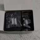 Stainless Steel Broom Holder, Heavy Duty, Rust Resistant, 4 Gripper Positions with 4 Hooks, Black