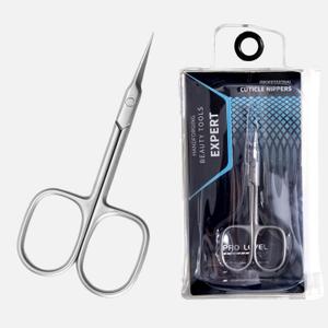Professional Manicure Scissors for Cuticles, Eyebrow, Eyelash, and Dry Skin - Extra Fine Cuticle Scissors with Super Slim Curved Blade and Precise Pointed Grooming Blades