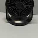 Desk Fan, Turbo Table Fan for Bedroom, 100-Speed Digital Display, Low Noise, 105 Adjustable Tilt, 7.5-inch, Rechargeable Battery, Wall-Mouted Design for Home, Office, Travel Dark Black
