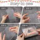 50Pcs Clear Greeting Card Storage Box, 4.5 x 6 x 1 Inch Greeting Card Boxes Clear Plastic Photo Storage Organizer (4.5 x 6 x 1 Inch)
