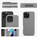 LONLI 2.0 - for iPhone 16 Pro Case - The Toughest Leather Magnetic Protective Phone Cover - [360 Shock-Absorbent Bumper and Inner TPE Frame] - [Compatible with Magsafe] - Moon Mist Leather