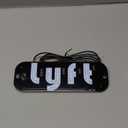 (Pink) LED Light Sign for Car, Taxi Sign Light Windshield Led Sign Car LED Decal with Suction Cups USB Plug for Cars, Trucks, SUVs，Driver Accessories for car，Bumper Stickers