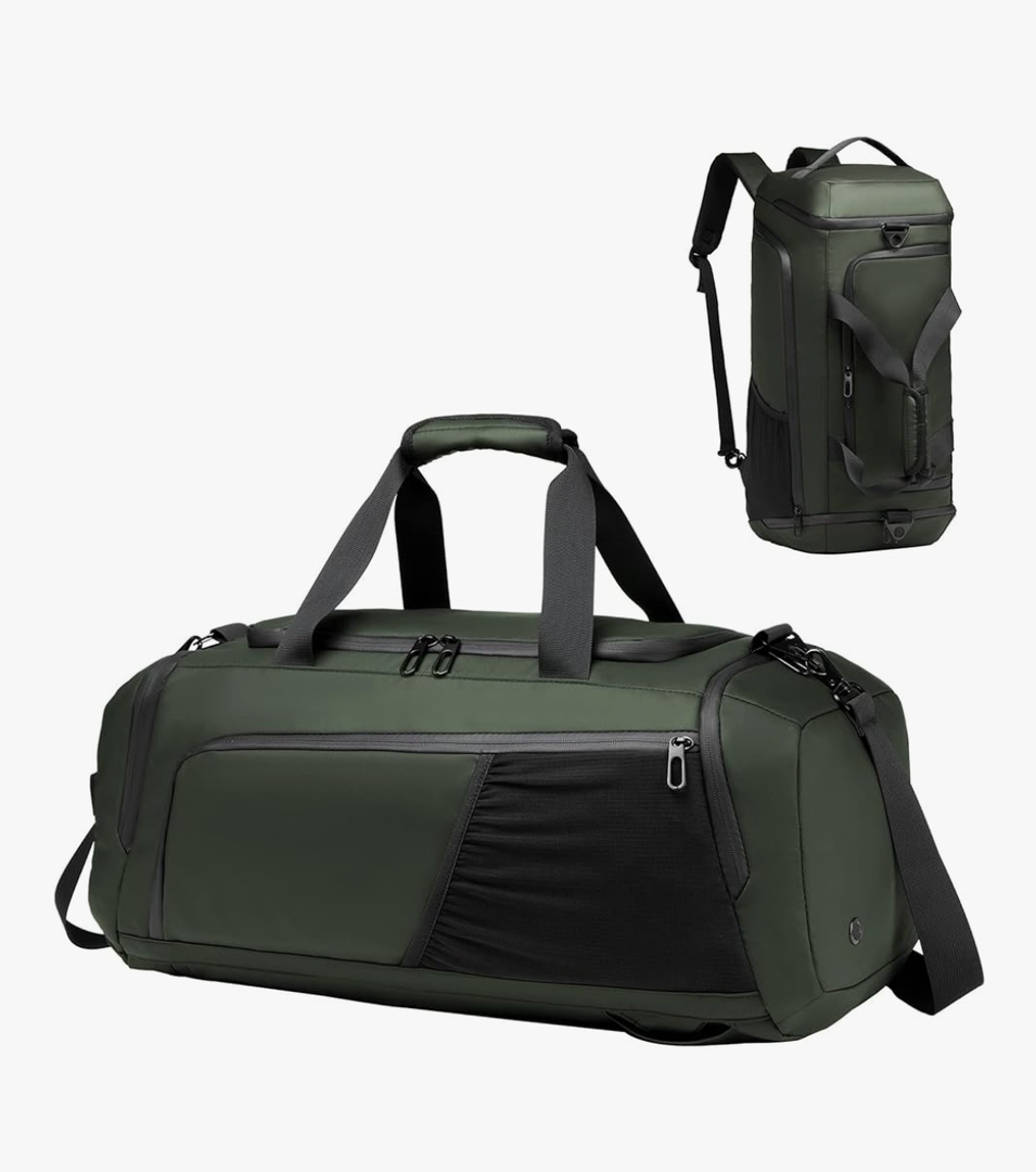 Moulyan Gym Duffle Bag Waterproof Sports Duffel Bags Travel Weekender Bag for Men Women Overnight Bag with Shoes Compartment