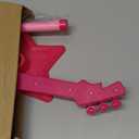 Guitar and Microphone Play Set for Girls, Karaoke Machine with Music & Light, Microphone Toys with Stand, Adjustable Height Guitar Toys for Kids, Toddlers, Child (Red)