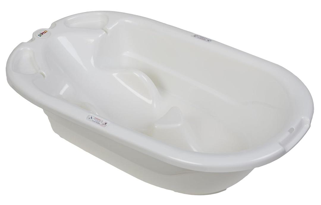 EuroBath 2-Stage Baby Bath Tub, White - Large, Long Lasting Baby Essentials, Must-Have Baby Bathtub, Newborn Essentials, Infant Bathtub & Baby Care Products for Registry