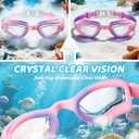 Aegend Swim Goggles for Kids 3-14 | Anti-Fog, No-Leaking, Pool & Beach